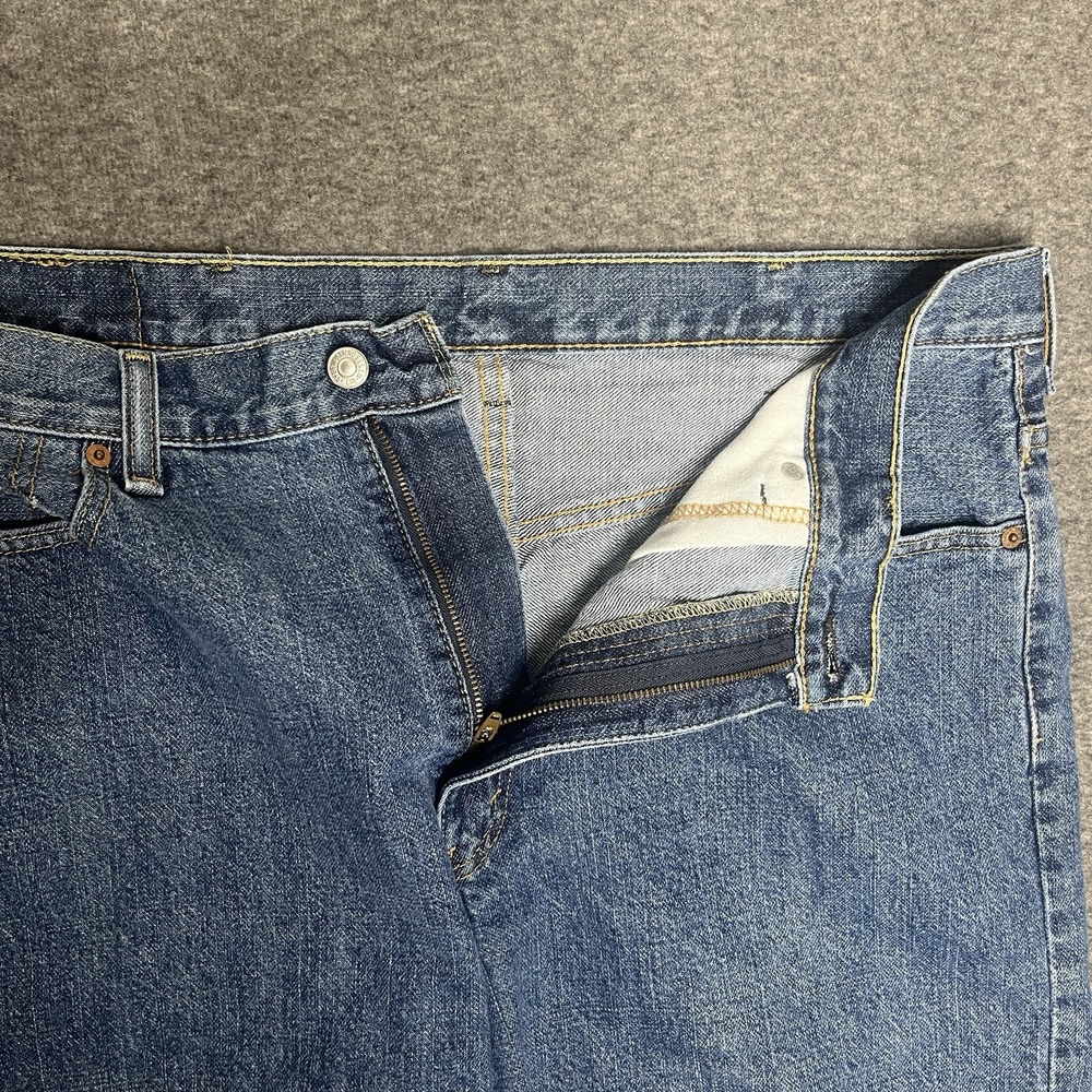 Levis 550 Jean Shorts Mens 38 Jorts Blue Denim Y2K Dad Skater Relax Fit Casual - Picture 8 of 14